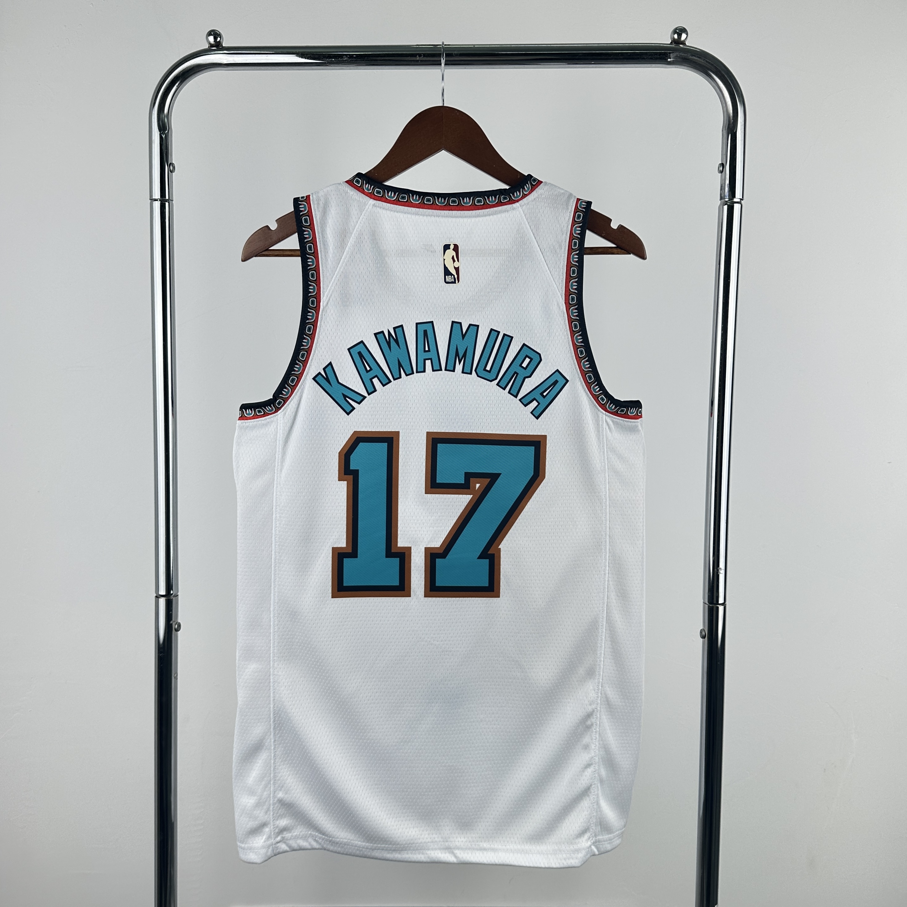 Men Memphis Grizzlies #17 Kawamura White Throwback Season Nike 2025 NBA Jersey->minnesota timberwolves->NBA Jersey
